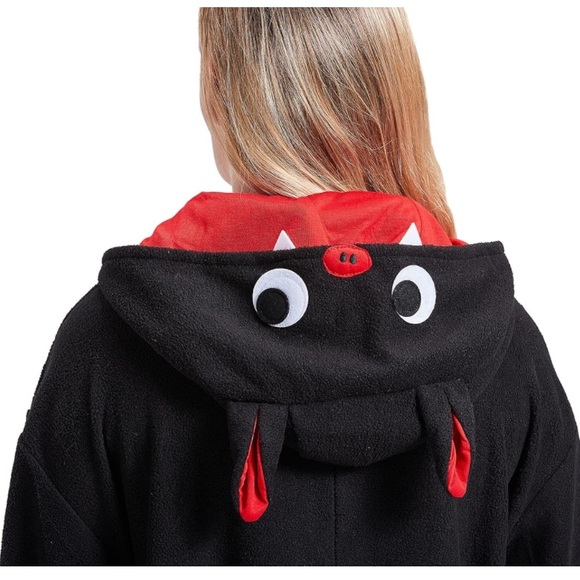 Bat Adult Onesie Pajamas Halloween Cosplay Outfit Magicalani Brand Size S - Picture 7 of 10